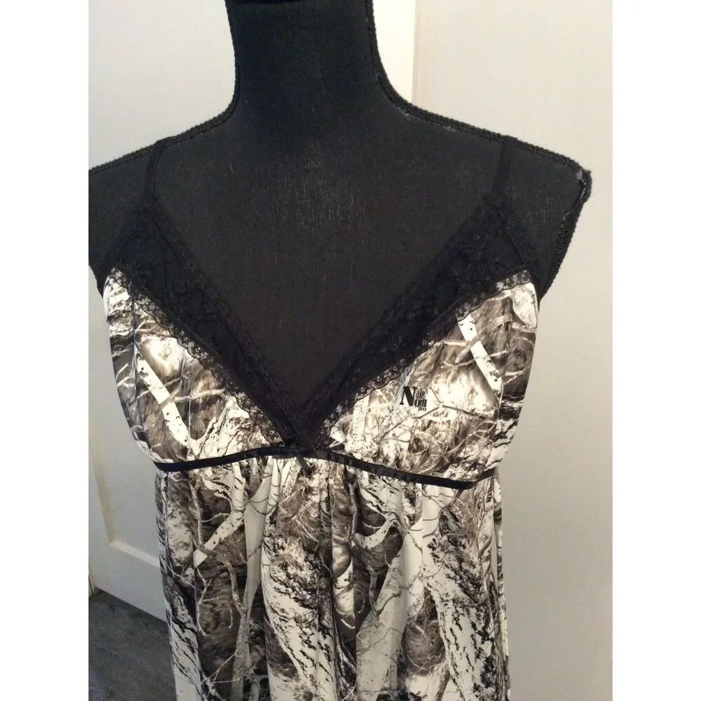Naked North Snow Wilderness Camo Chemise Gown Nighty XL